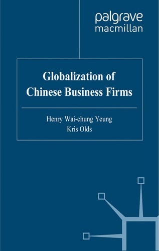 Cover for Globalization of Chinese business firms