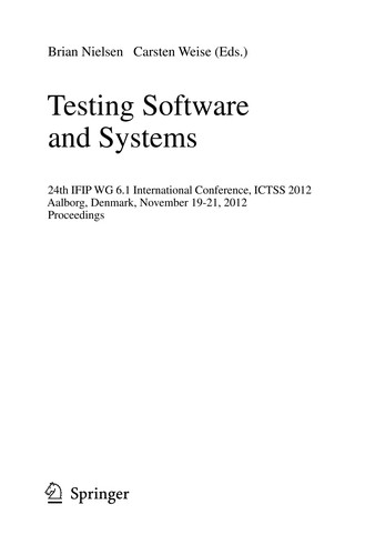 Cover for Testing Software and Systems