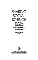 Cover for Sharing Social Science Data