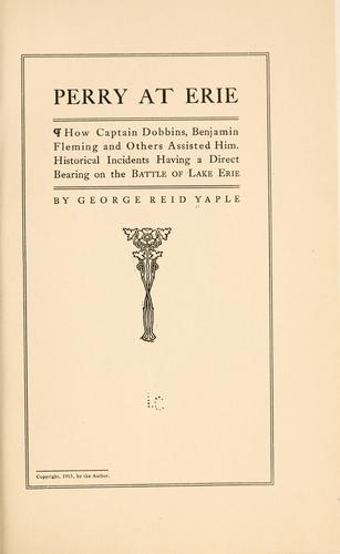 Cover for Perry at Erie