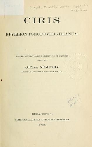 Cover for Ciris