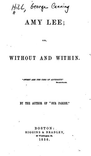 Cover for Amy Lee: Or, Without and Within