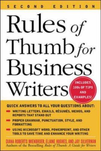 Cover for Rules of Thumb for Business Writers