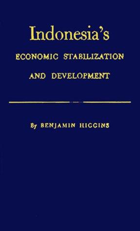 Cover for Indonesia's economic stabilization and development