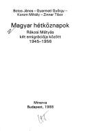 Cover for Magyar hétköznapok