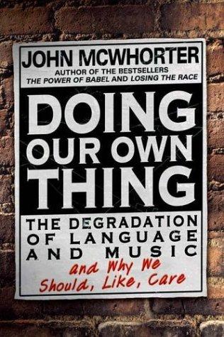 Cover for Doing our own thing