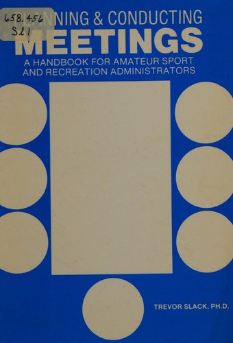 Cover for Planning and Conducting Meetings