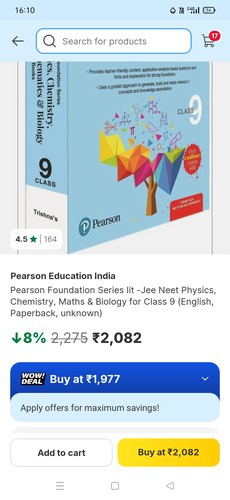 Cover for Pearson IIT Foundation Maths Class 9