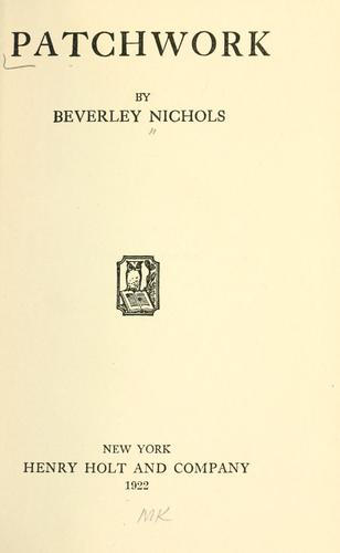 Cover for Patchwork