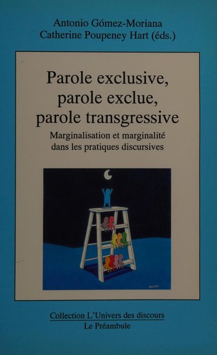 Cover for Parole exclusive, parole exclue, parole transgressive