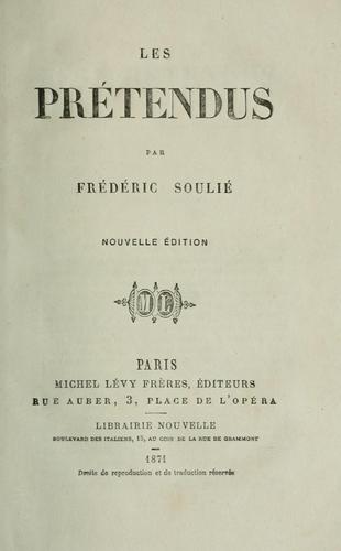 Cover for Les prétendus.