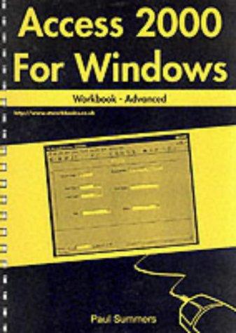 Cover for Access 2000 for Windows Workbook