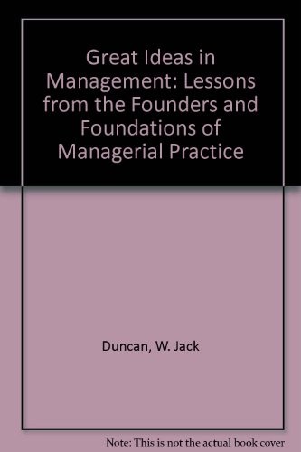 Cover for Great ideas in management