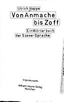 Cover for Von Anmache bis Zoff
