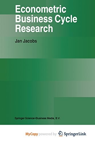 Cover for Econometric Business Cycle Research