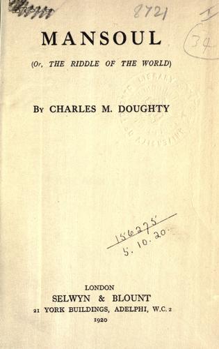 Cover for Mansoul