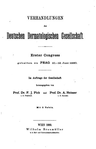 Cover for Verhandlungen