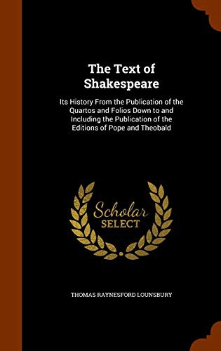 Cover for The Text of Shakespeare