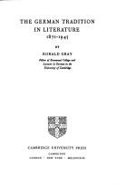 Cover for The German Tradition in Literature 18711945