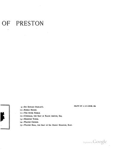 Cover for The history of the parish of Preston in Amounderness in the county of Lancaster.