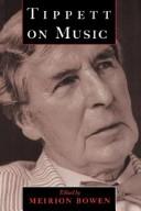 Cover for Tippett on music