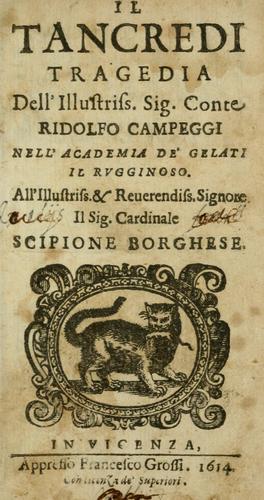 Cover for Il Tancredi