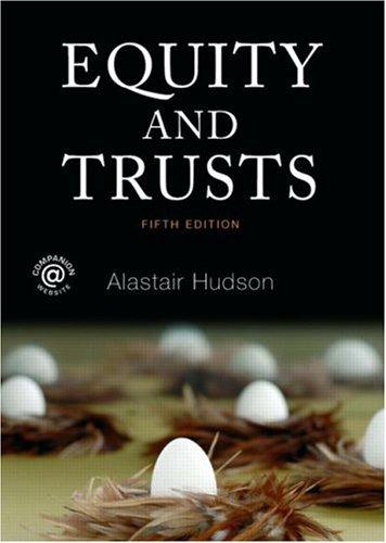 Cover for Equity and Trusts