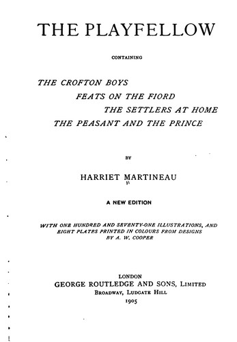 Cover for The Playfellow