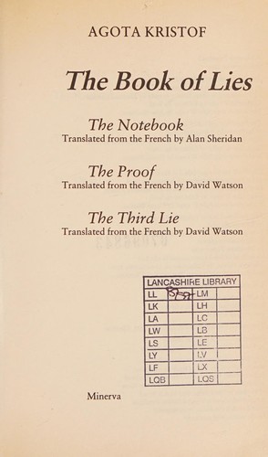 Cover for The book of lies