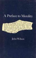Cover for A preface to morality