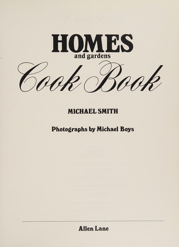 Cover for Homes and Gardens Cook Book