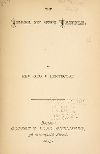 Cover for The angel in the marble