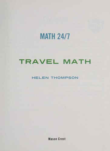 Cover for Travel math