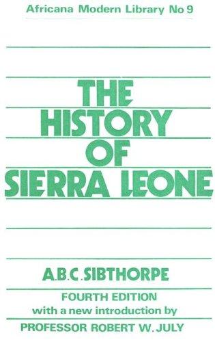 Cover for The history of Sierra Leone
