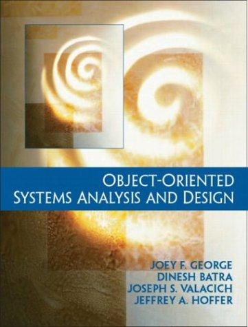 Cover for Object-oriented systems analysis and design
