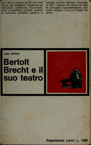 Cover for Bertolt Brecht e il suo teatro