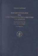 Cover for Berichtigungsliste Der Griechischen Papyrusurkunden Aug Agypten (Berichtigungsliste Der Griechischen Papyrusurkunden Aus Aegypten)