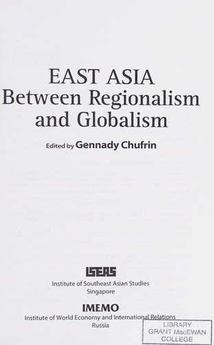 Cover for East Asia