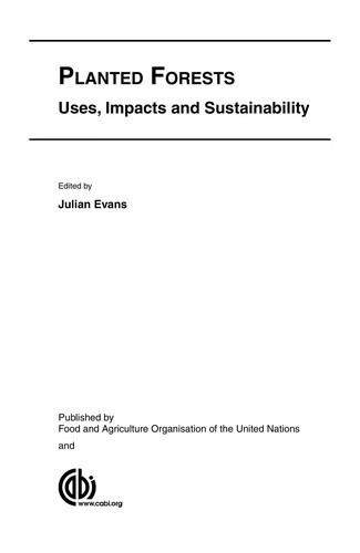 Cover for Planted forests