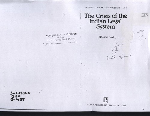 Cover for Alternatives in Development - Law (Alternatives in development)