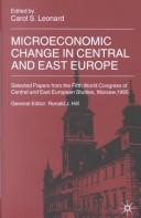 Cover for Microeconomic change in Central and East Europe