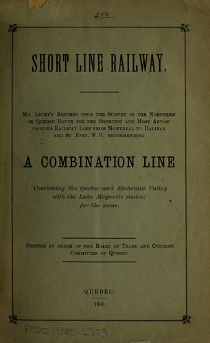 Cover for Short line railway