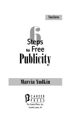 Cover for 6 steps to free publicity