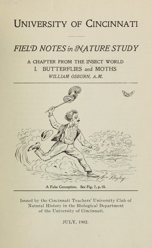 Cover for University of Cincinnati field notes in nature study