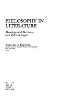 Cover for Philosophy in literature