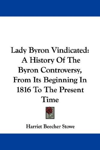 Cover for Lady Byron Vindicated