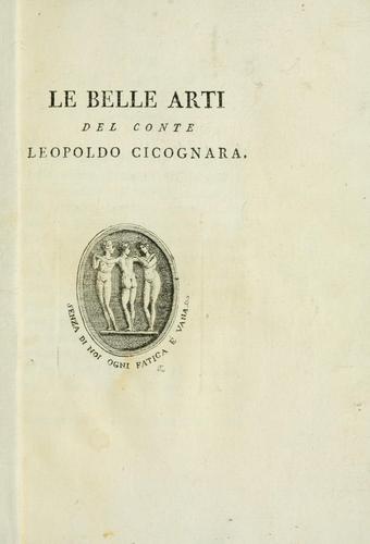 Cover for Le belle arti