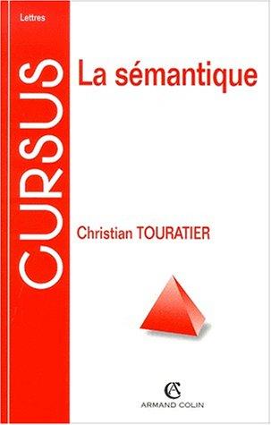 Cover for La sémantique