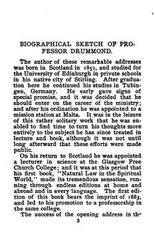 Cover for Drummond's Addresses...