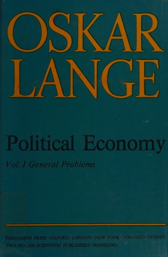 Cover for Political economy